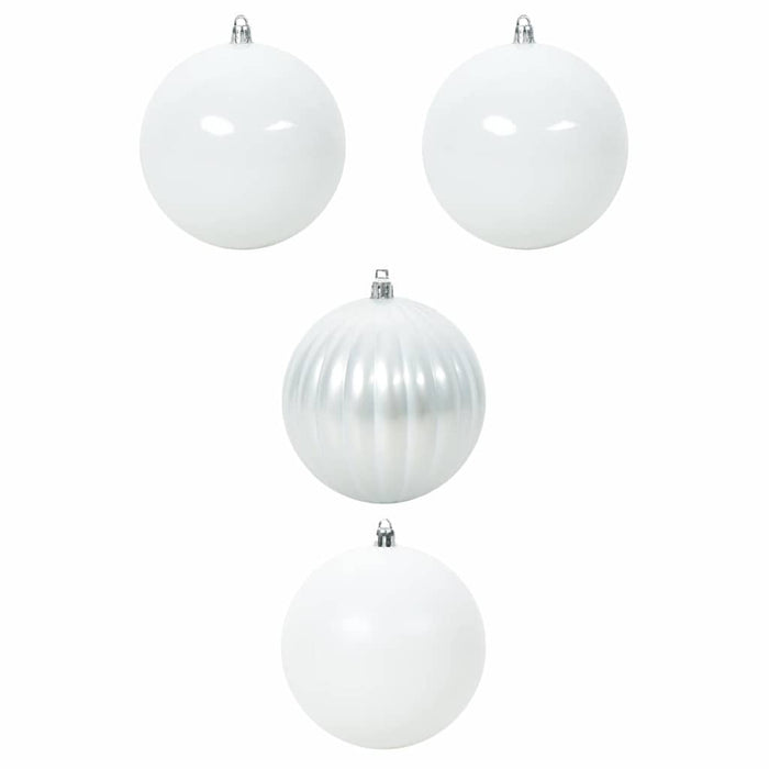 Set de globuri de Crăciun XXL 4 pcs Alb Plastic - WALTI WALTI