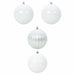 Set de globuri de Crăciun XXL 4 pcs Alb Plastic - WALTI WALTI