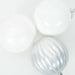 Set de globuri de Crăciun XXL 3 pcs Alb Plastic - WALTI WALTI