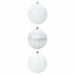 Set de globuri de Crăciun XXL 3 pcs Alb Plastic - WALTI WALTI
