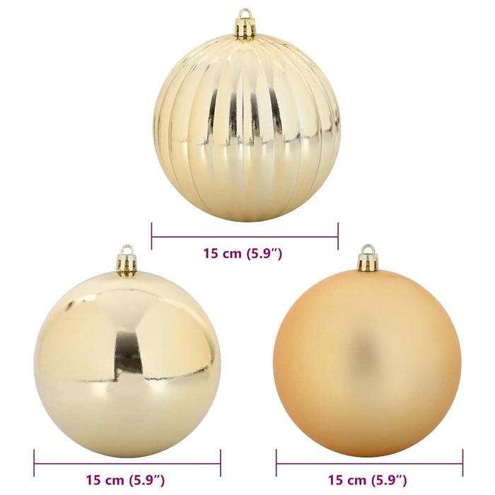 Set de Globuri de Crăciun 9 pcs Auriu - WALTI WALTI