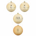 Set de globuri de Crăciun XXL 4 pcs Auriu Plastic - WALTI WALTI
