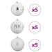 Set de Globuri de Crăciun 15 pcs Argintiu - WALTI WALTI