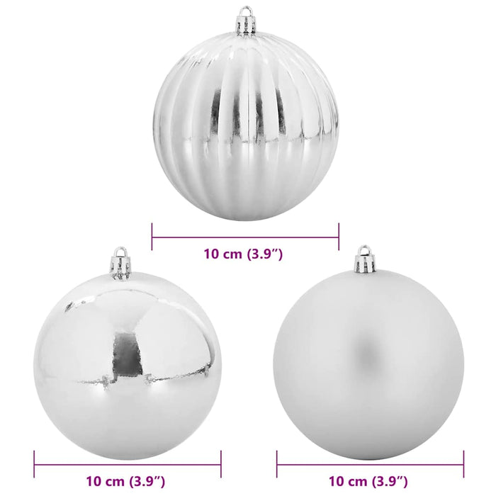 Set de Globuri de Crăciun 15 pcs Argintiu - WALTI WALTI