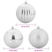 Set de Globuri de Crăciun 15 pcs Argintiu - WALTI WALTI