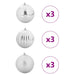Set de Globuri de Crăciun XL 9 pcs Argintiu Plastic - WALTI WALTI
