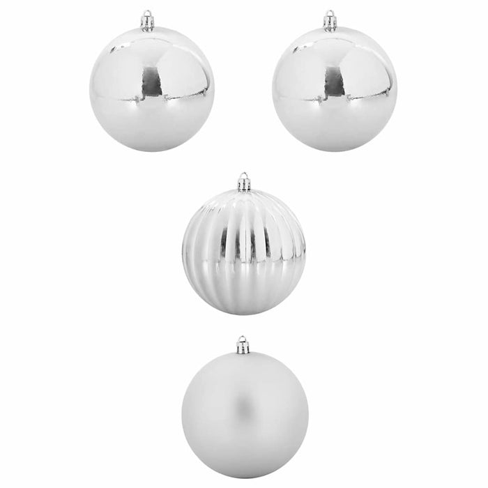 Set de globuri de Crăciun XXL 4 pcs Argintiu Plastic - WALTI WALTI