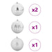 Set de globuri de Crăciun XXL 4 pcs Argintiu Plastic - WALTI WALTI
