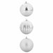 Set de globuri de Crăciun XXL 3 pcs Argintiu Plastic - WALTI WALTI