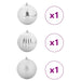 Set de globuri de Crăciun XXL 3 pcs Argintiu Plastic - WALTI WALTI