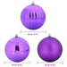 Set de Globuri de Crăciun 15 pcs Violet - WALTI WALTI