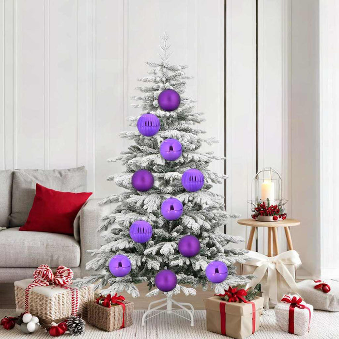 Set de globuri de Crăciun XL 9 pcs Violet Plastic - WALTI WALTI