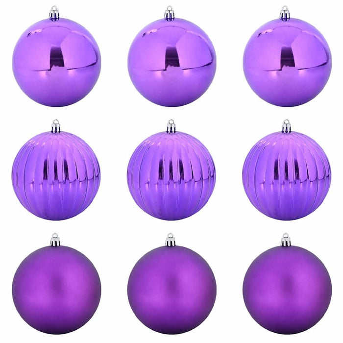 Set de globuri de Crăciun XL 9 pcs Violet Plastic - WALTI WALTI
