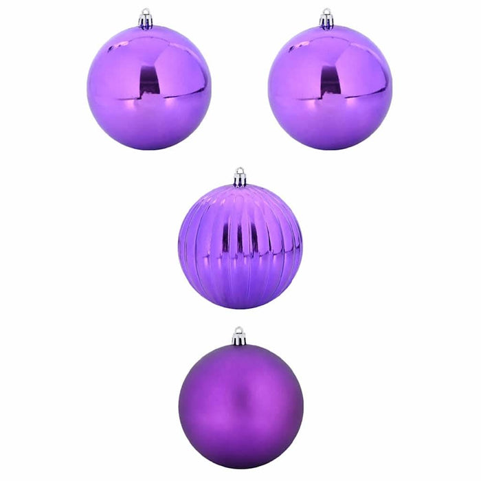 Set de Bile de Crăciun XXL 4 pcs Violet Plastic - WALTI WALTI