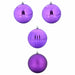 Set de Bile de Crăciun XXL 4 pcs Violet Plastic - WALTI WALTI
