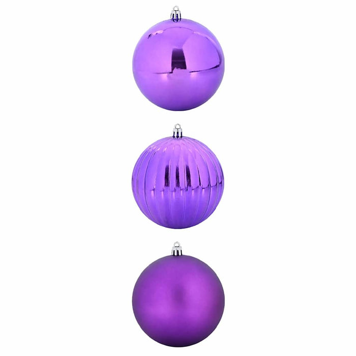 Set de globuri de Crăciun XXL 3 pcs Violet Plastic - WALTI WALTI