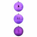 Set de globuri de Crăciun XXL 3 pcs Violet Plastic - WALTI WALTI
