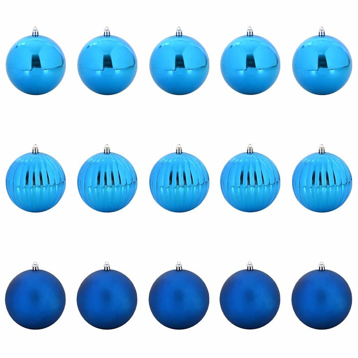 Set de globuri de Crăciun XL 15 pcs albastru Plastic - WALTI WALTI