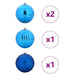 Set de globuri de Crăciun XXL 4 pcs albastru Plastic - WALTI WALTI
