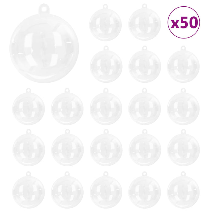 Set de Globuri de Crăciun 50 pcs Transparent Ø 5 cm - WALTI WALTI
