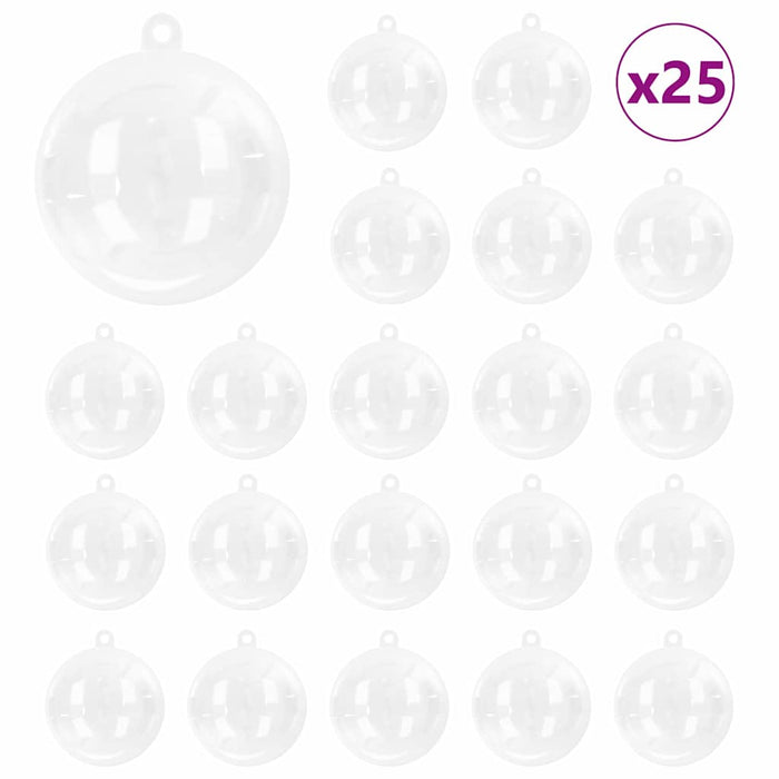 Set de Globuri de Crăciun 25 pcs Transparent Ø 10 cm - WALTI WALTI