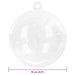 Set de Globuri de Crăciun 25 pcs Transparent Ø 10 cm - WALTI WALTI