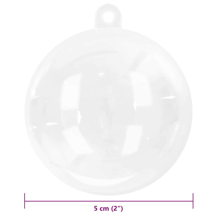 Set de Globuri de Crăciun 200 pcs Transparent Ø 5 cm - WALTI WALTI