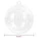 Set de Globuri de Crăciun 200 pcs Transparent Ø 5 cm - WALTI WALTI