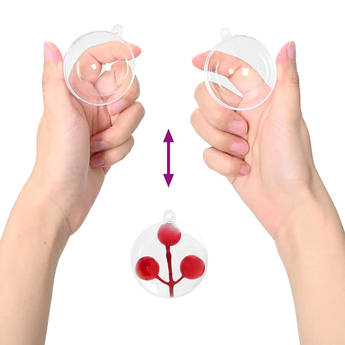 Set de Globuri de Crăciun 100 pcs Transparent Ø 8 cm - WALTI WALTI