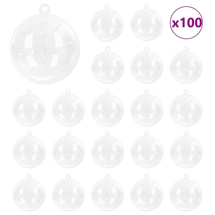 Set de Globuri de Crăciun 100 pcs Transparent Ø 10 cm - WALTI WALTI