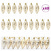 Minge din con de brad de Crăciun 40 pcs Auriu Plastic - WALTI WALTI