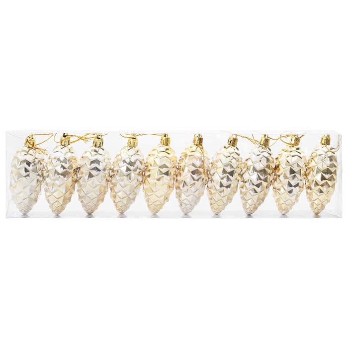 Minge din con de brad de Crăciun 40 pcs Auriu Plastic - WALTI WALTI