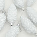 Minge din con de brad de Crăciun 40 pcs Alb Plastic - WALTI WALTI