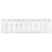 Minge din con de brad de Crăciun 40 pcs Alb Plastic - WALTI WALTI