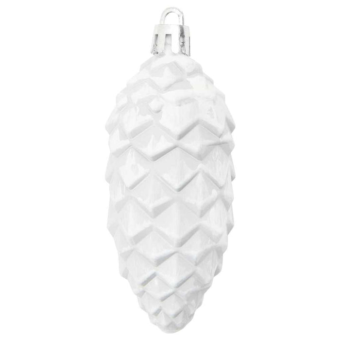 Minge din con de brad de Crăciun 40 pcs Alb Plastic - WALTI WALTI