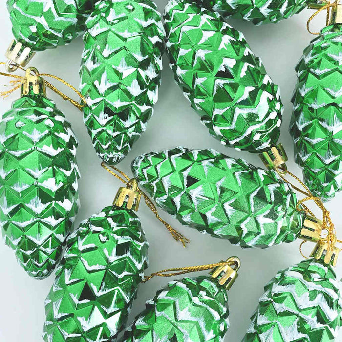 Minge din con de brad de Crăciun 40 pcs Verde Plastic - WALTI WALTI