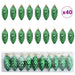 Minge din con de brad de Crăciun 40 pcs Verde Plastic - WALTI WALTI