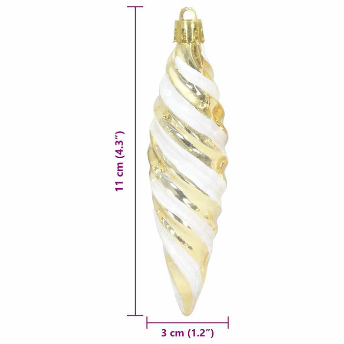 Decorațiuni pentru Pomul de Crăciun 40 pcs Auriu - WALTI WALTI