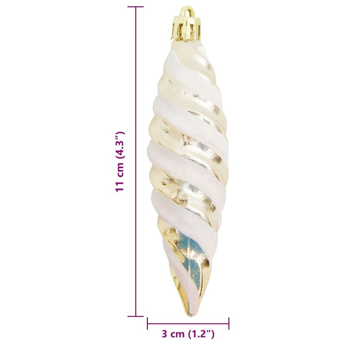 Decorațiuni pentru Pomul de Crăciun 40 pcs Șampanie - WALTI WALTI