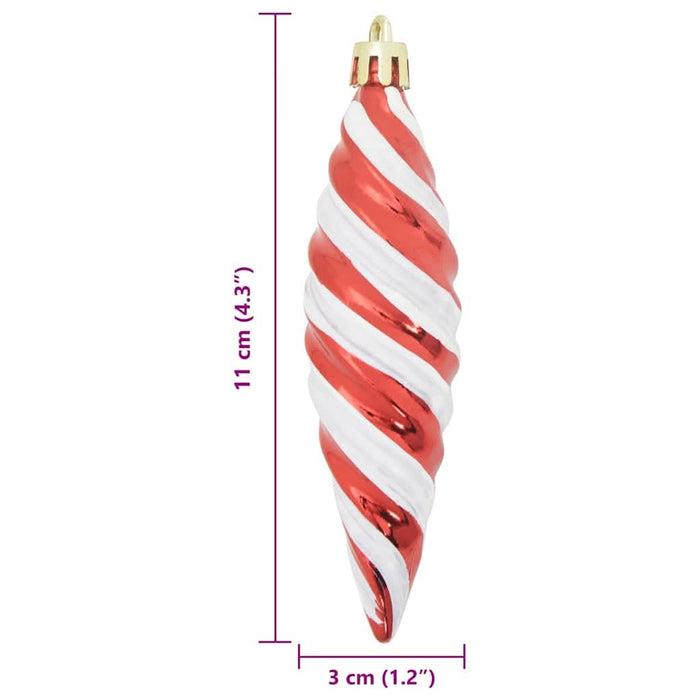 Decorațiuni pentru Pomul de Crăciun 40 pcs Roșu - WALTI WALTI