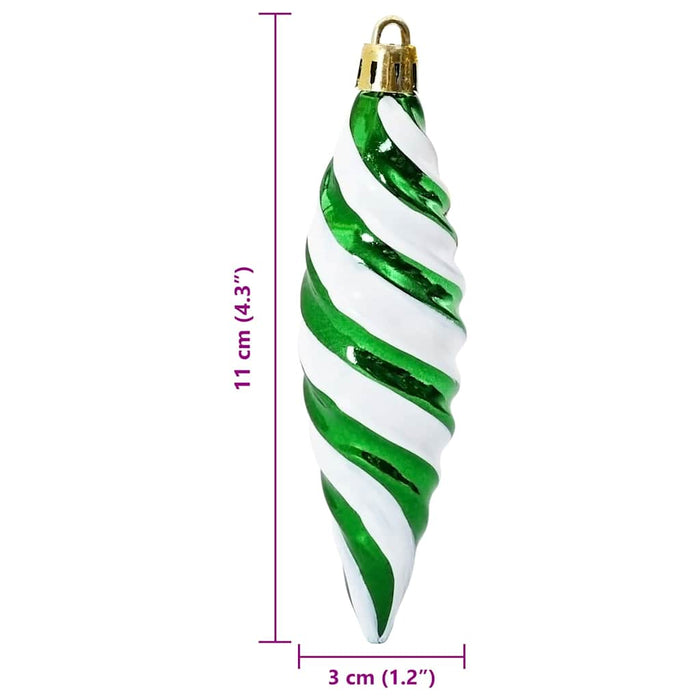 Decorațiuni pentru Pomul de Crăciun 40 pcs Verde - WALTI WALTI