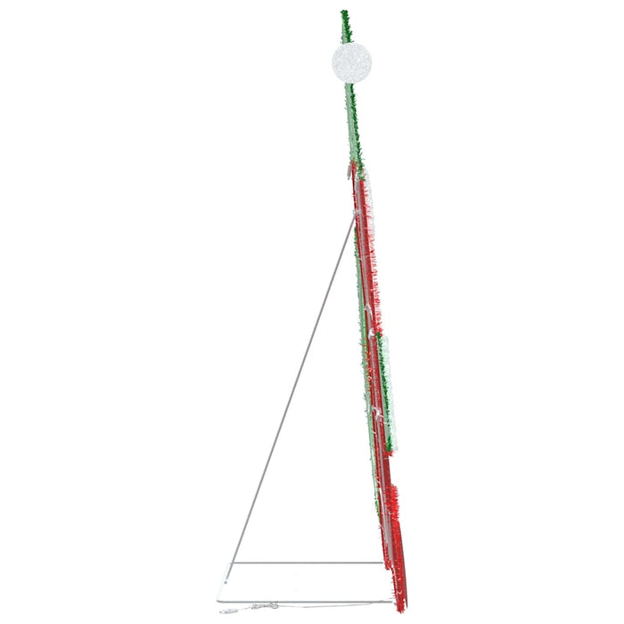 Moș Crăciun Iluminat Alb cald 62 x 70 cm Material din Sclipici - WALTI WALTI