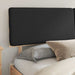 Cadru de pat cu tăblie tapițată cu headboard Negru 180 x 200 cm - WALTI WALTI