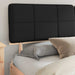 Cadru de pat cu tăblie tapițată cu headboard Negru 200 x 200 cm - WALTI WALTI