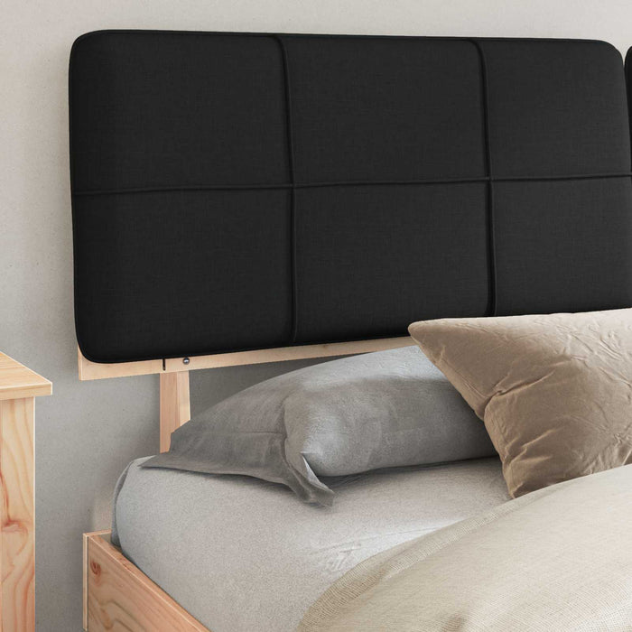 Cadru de pat cu tăblie tapițată cu headboard Negru 180 x 200 cm - WALTI WALTI