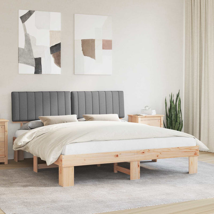 Cadru de pat cu tăblie tapițată Gri deschis 180 x 200 cm - WALTI WALTI