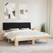 Cadru de pat cu tăblie tapițată cu headboard Negru 180 x 200 cm - WALTI WALTI