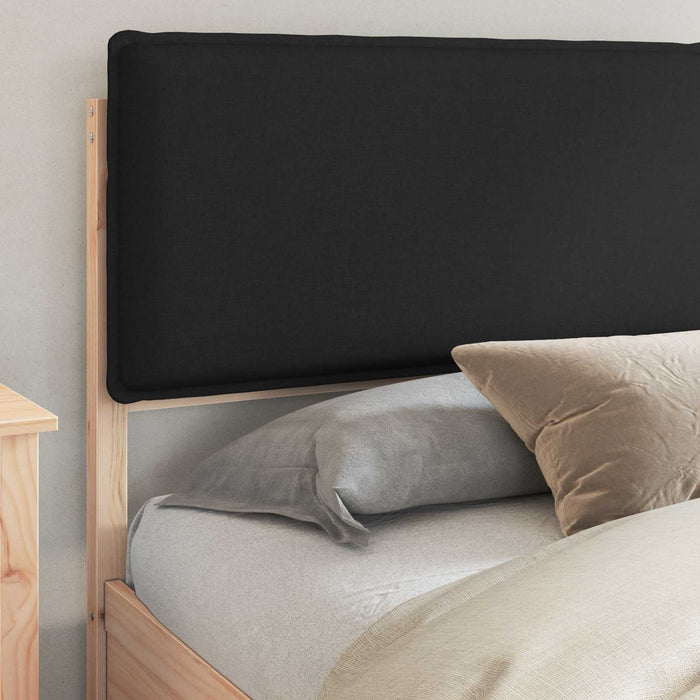 Cadru de pat cu tăblie tapițată cu headboard Negru 180 x 200 cm - WALTI WALTI