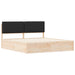 Cadru de pat cu tăblie tapițată cu headboard Negru 180 x 200 cm - WALTI WALTI