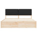 Cadru de pat cu tăblie tapițată cu headboard Negru 180 x 200 cm - WALTI WALTI